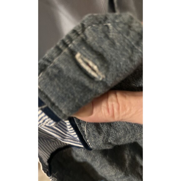 Buffalo David Bitton Slim Fit Men's Size XL/TG Blue Striped Cotton Casual Shirt - Picture 8 of 16